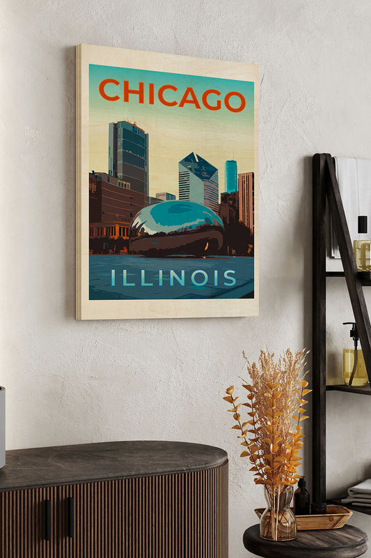 Retro Style Travel Poster I Wood Art Print - Oakavia
