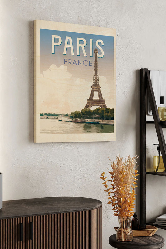 Retro Style Travel Poster III Wood Art Print - Oakavia