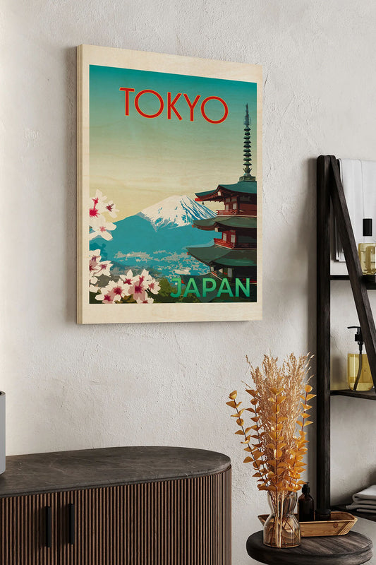 Retro Style Travel Poster IV Wood Art Print - Oakavia