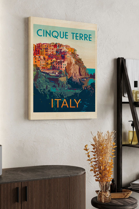 Retro Style Travel Poster VI Wood Art Print - Oakavia