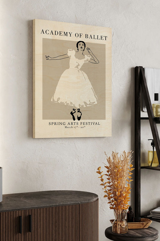 Ballet Academy Poster II Wood Art Print - Oakavia