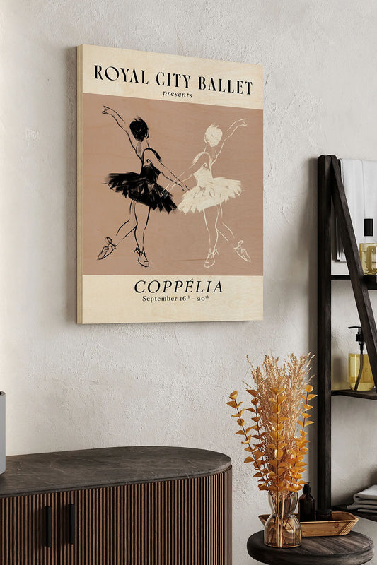 Royal Ballet Poster II Wood Art Print - Oakavia