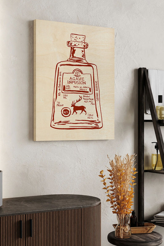 Liquor Essence II Wood Art Print - Oakavia