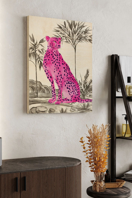 Neon Prowl II Wood Art Print - Oakavia
