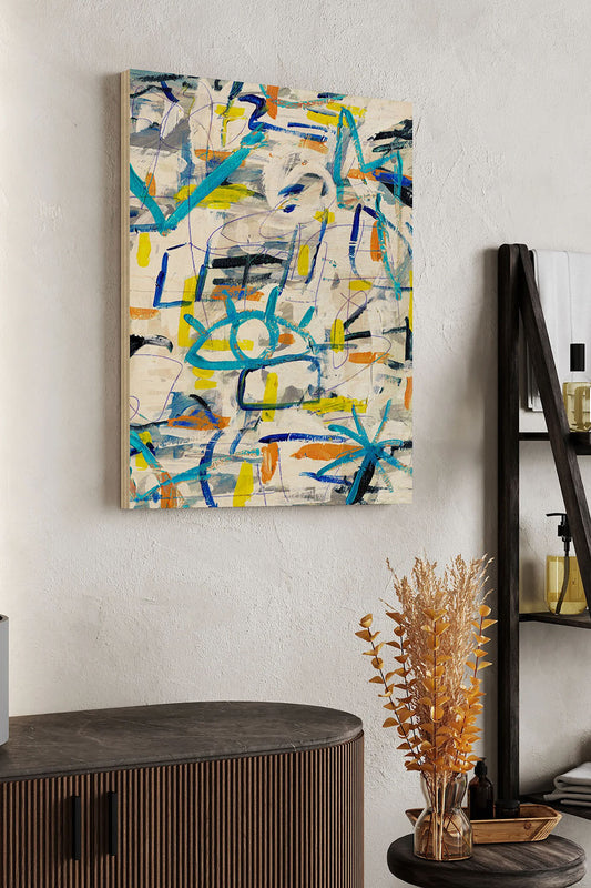 Electric Reverie II Wood Art Print - Oakavia