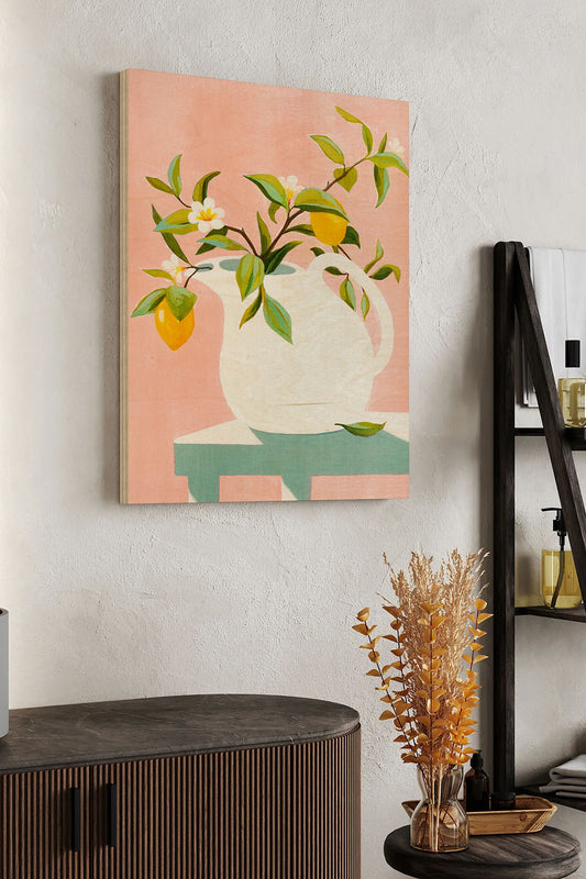 Afternoon Limoncello II Wood Art Print - Oakavia