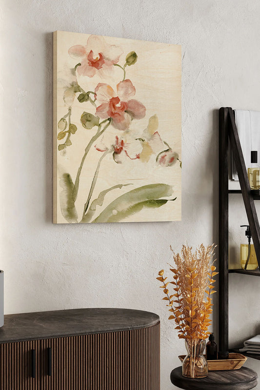 Autumn Orchid l Wood Art Print - Oakavia