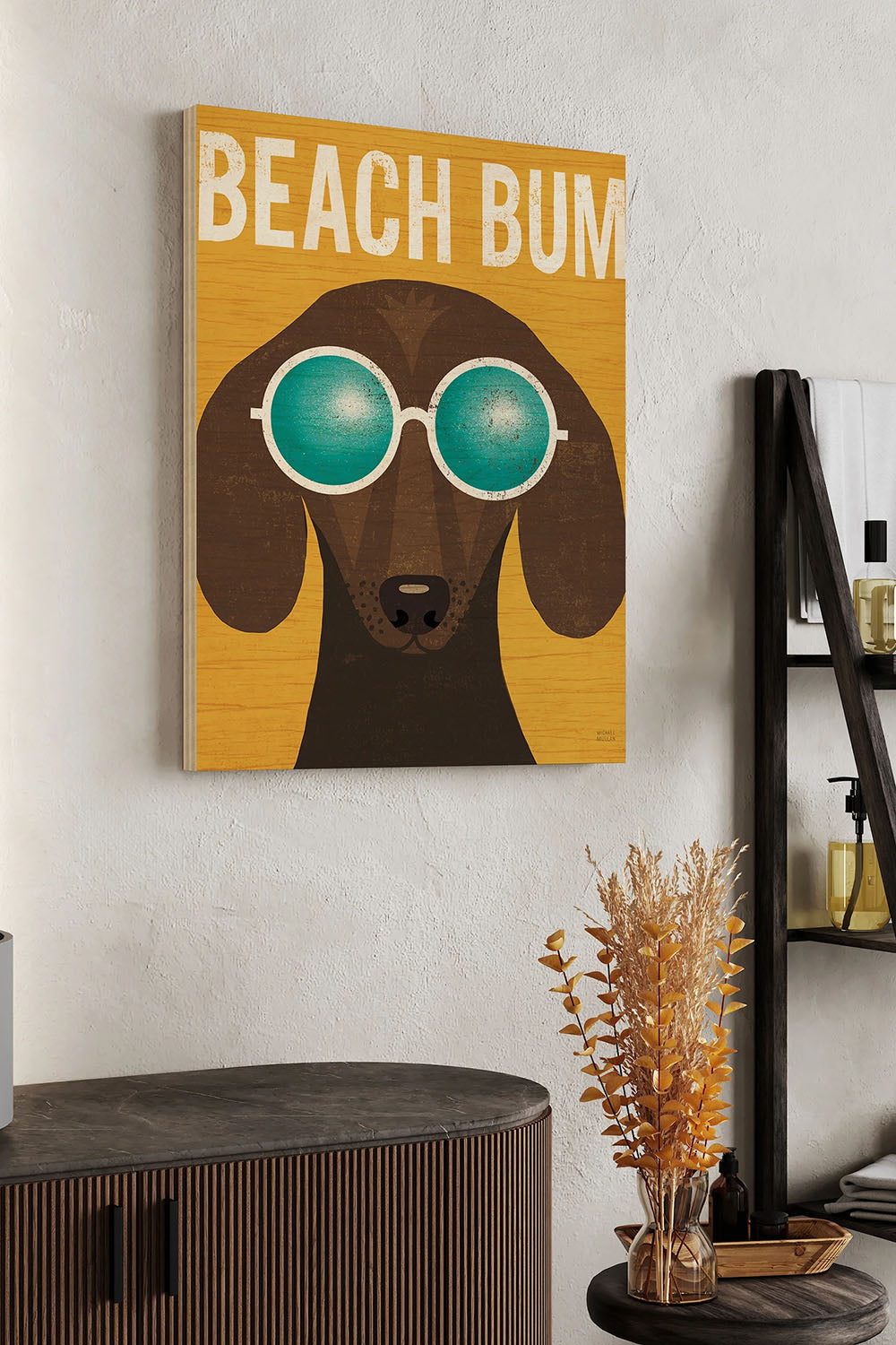 Beach Bums Dachshund I Bum Print - Oakavia