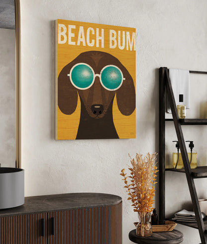 Beach Bums Dachshund I Bum Print - Oakavia