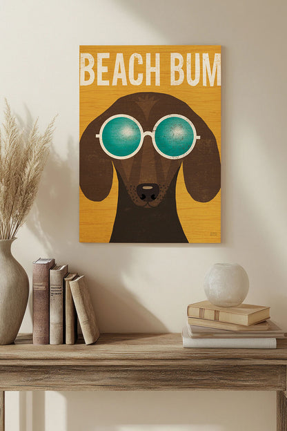 Beach Bums Dachshund I Bum Print - Oakavia