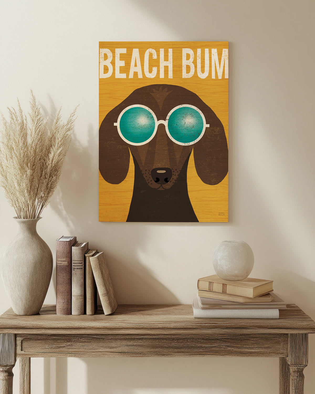 Beach Bums Dachshund I Bum Print - Oakavia