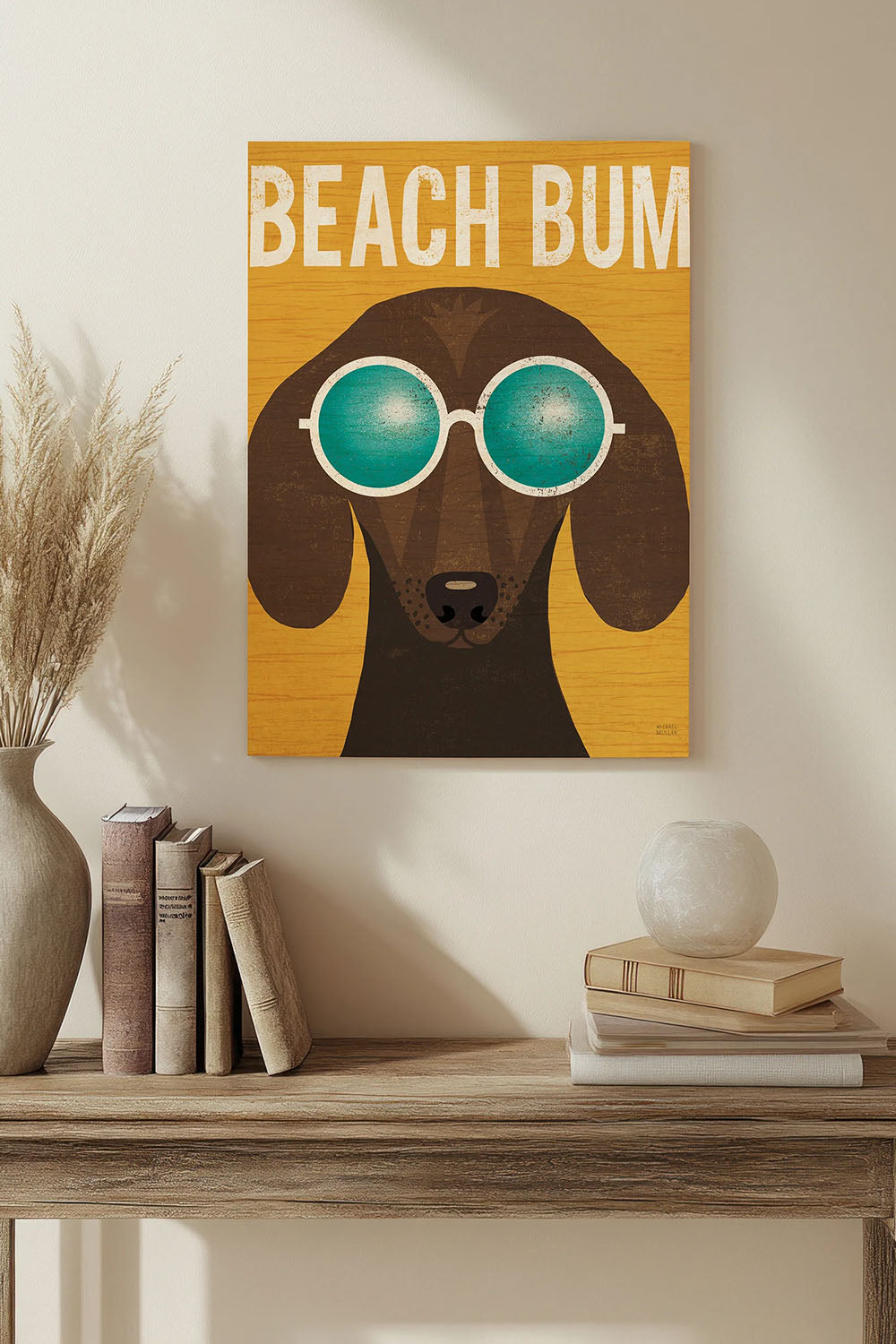 Beach Bums Dachshund I Bum Print - Oakavia