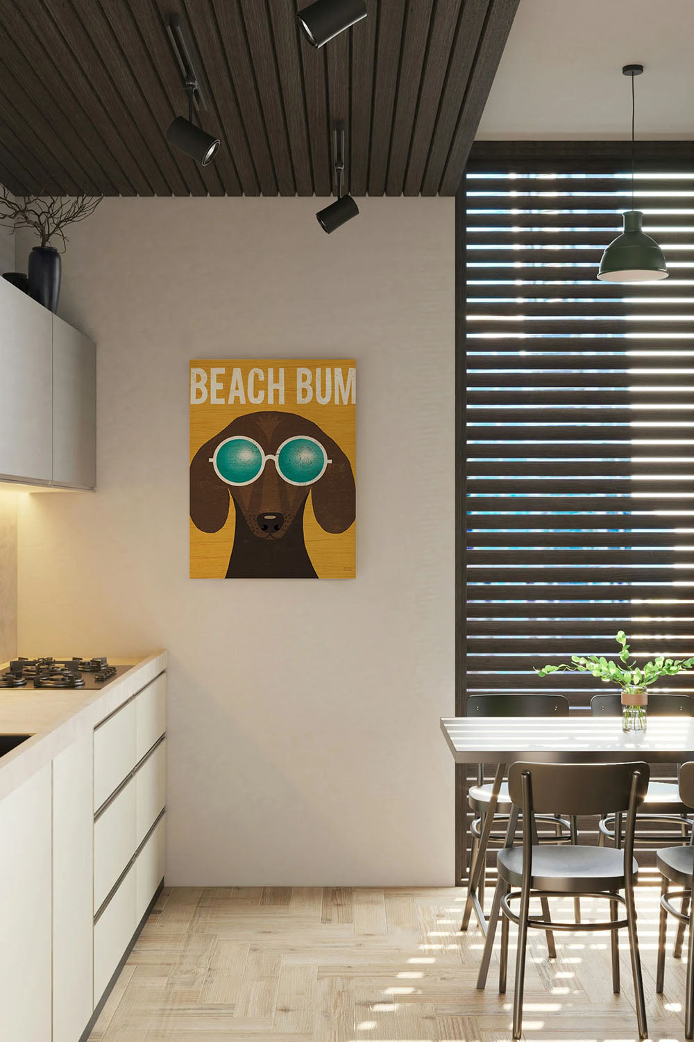 Beach Bums Dachshund I Bum Print - Oakavia