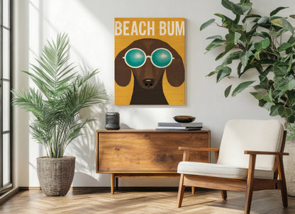 Beach Bums Dachshund I Bum Print - Oakavia