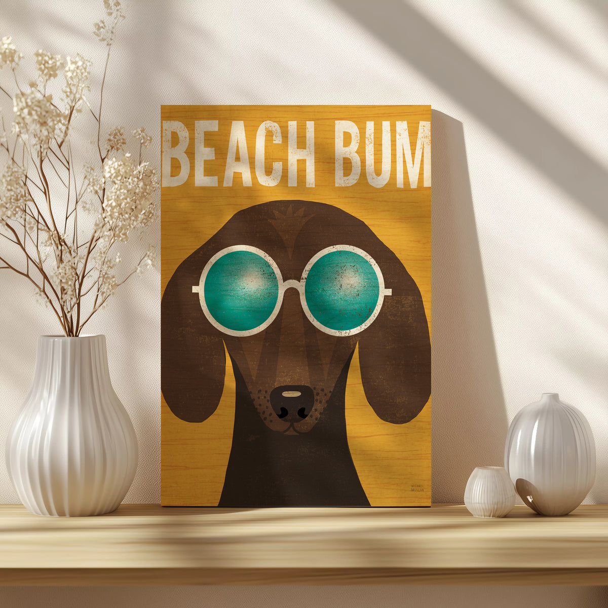Beach Bums Dachshund I Bum Print - Oakavia