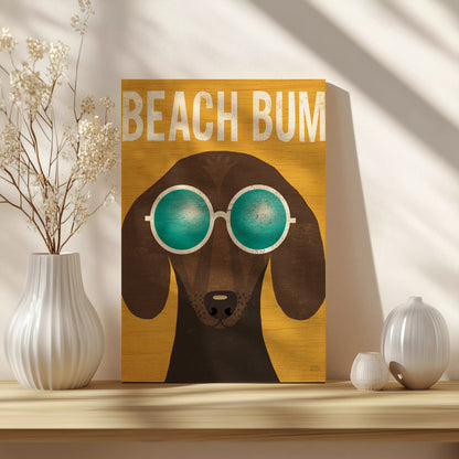 Beach Bums Dachshund I Bum Print - Oakavia