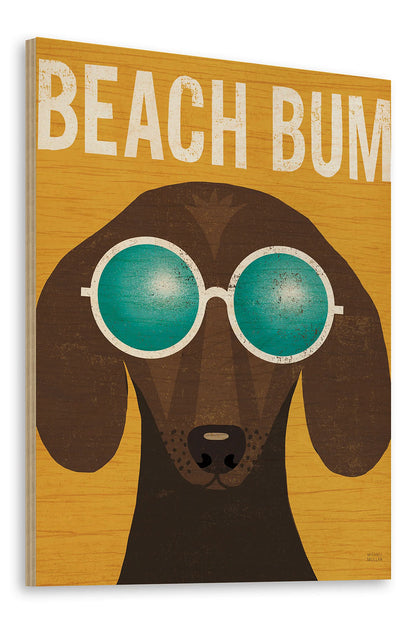 Beach Bums Dachshund I Bum Print - Oakavia