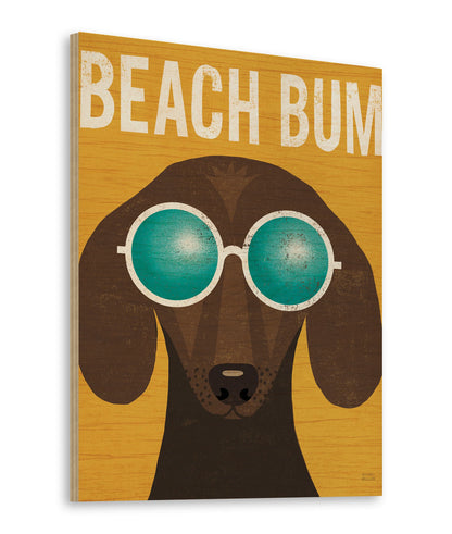 Beach Bums Dachshund I Bum Print - Oakavia