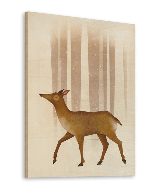 Snowy Doe Print - Oakavia