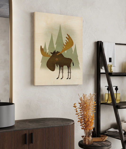 Forest Moose Print - Oakavia