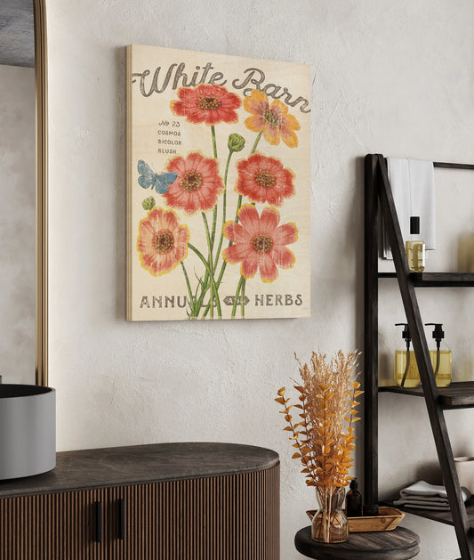 White Barn Flowers III Print - Oakavia