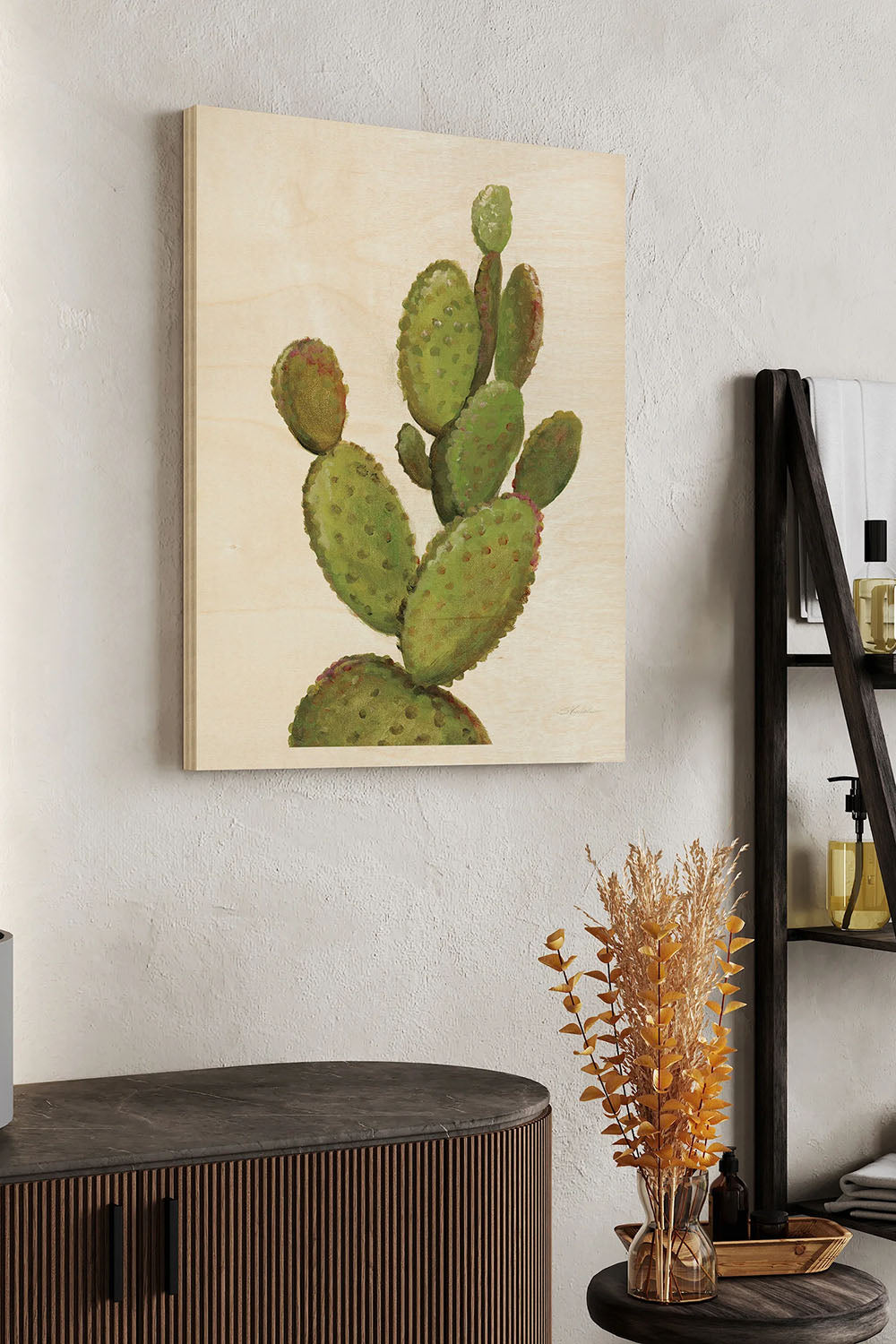 Front Yard Cactus I Crop Print - Oakavia