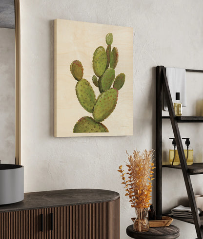 Front Yard Cactus I Crop Print - Oakavia