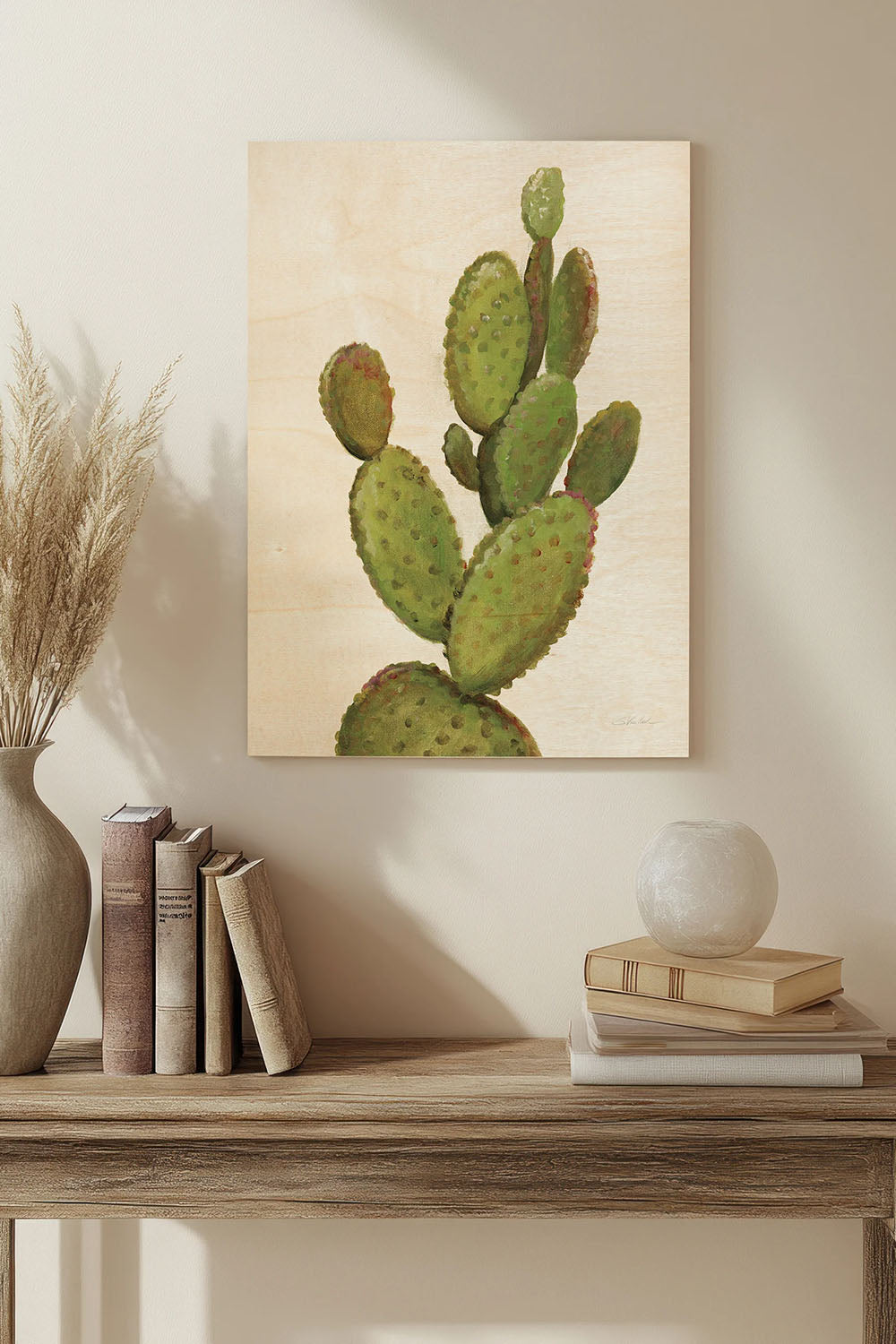 Front Yard Cactus I Crop Print - Oakavia