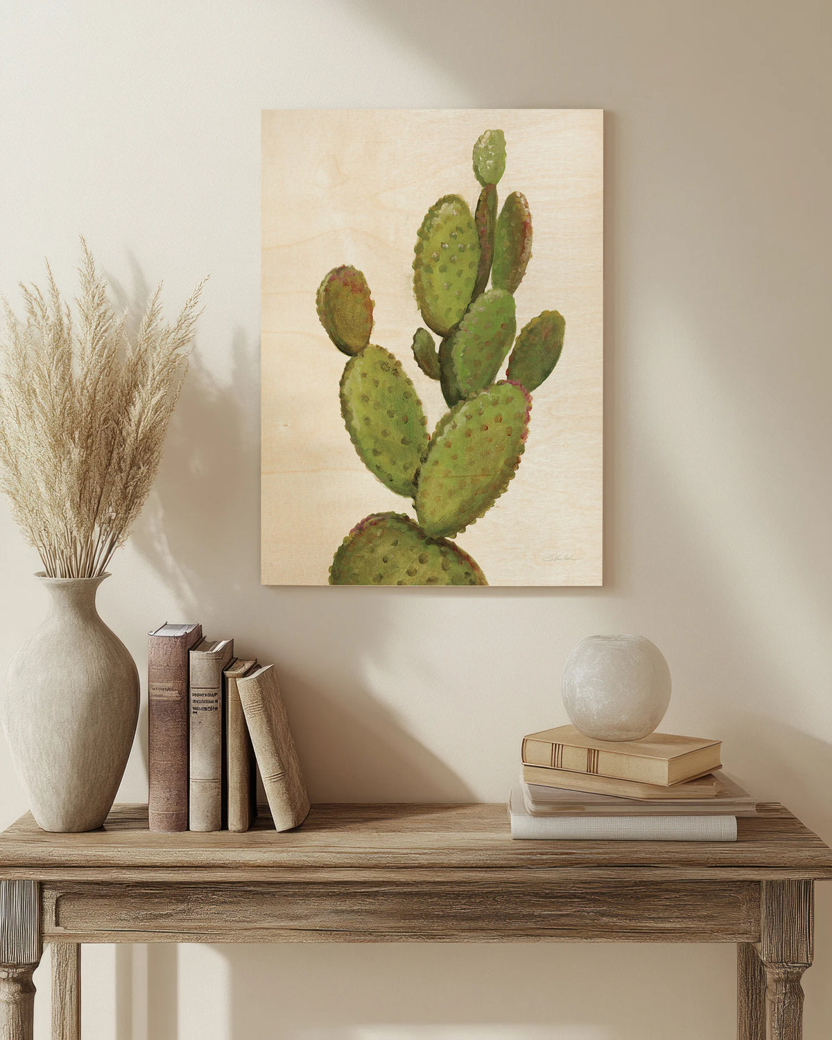 Front Yard Cactus I Crop Print - Oakavia