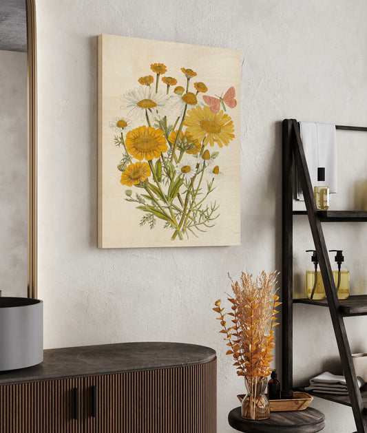 White Barn Flowers X Print - Oakavia