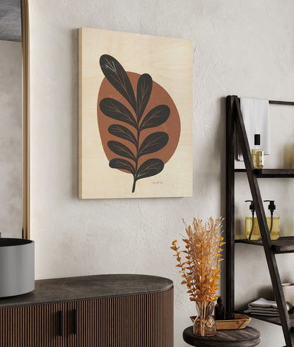 Mid Century Modern III Terracotta Crop Print - Oakavia
