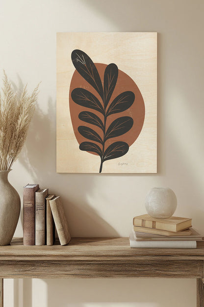 Mid Century Modern III Terracotta Crop Print - Oakavia