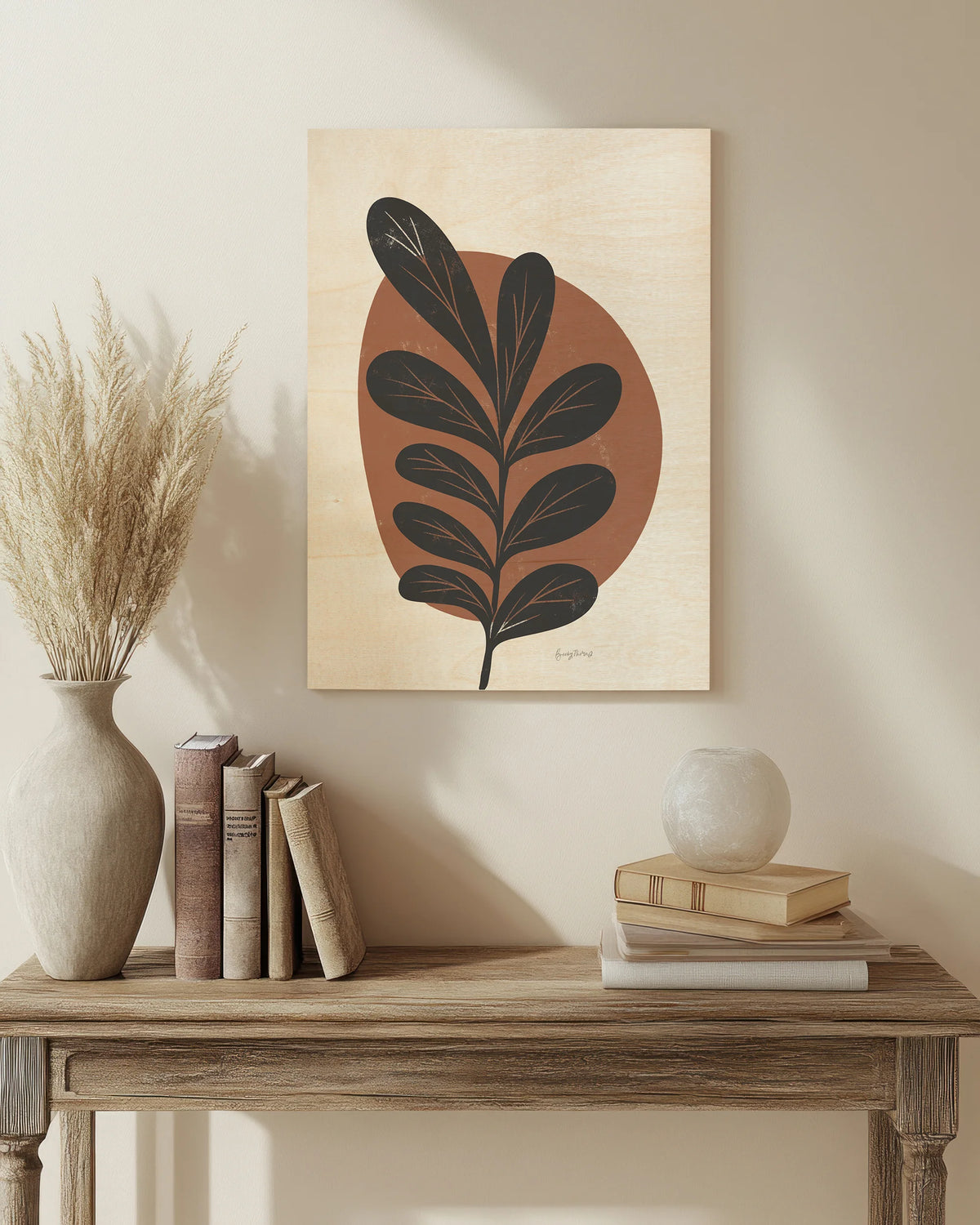Mid Century Modern III Terracotta Crop Print - Oakavia