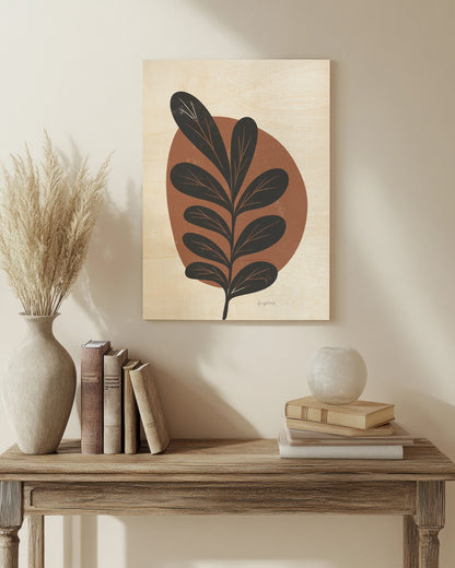 Mid Century Modern III Terracotta Crop Print - Oakavia