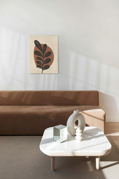 Mid Century Modern III Terracotta Crop Print - Oakavia