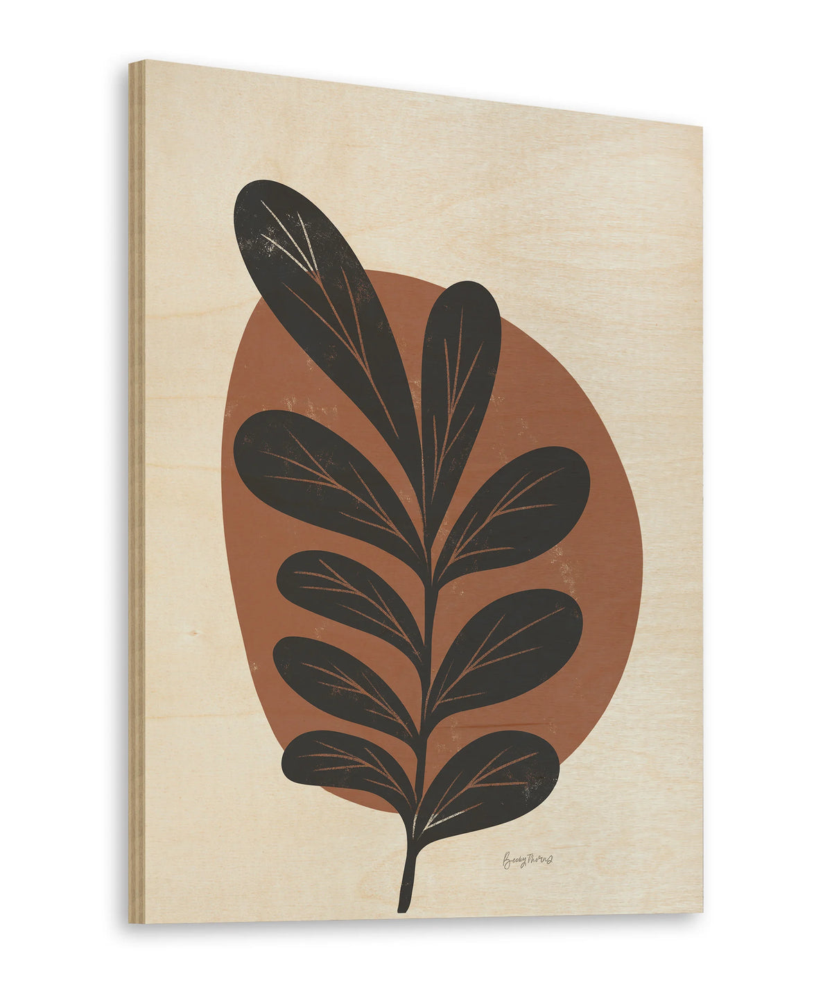Mid Century Modern III Terracotta Crop Print - Oakavia