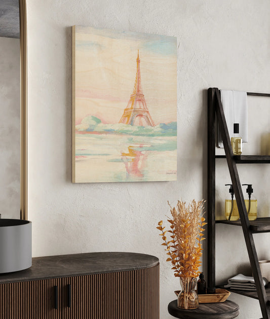 Pastel Paris V Crop Print - Oakavia