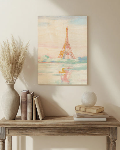 Pastel Paris V Crop Print - Oakavia