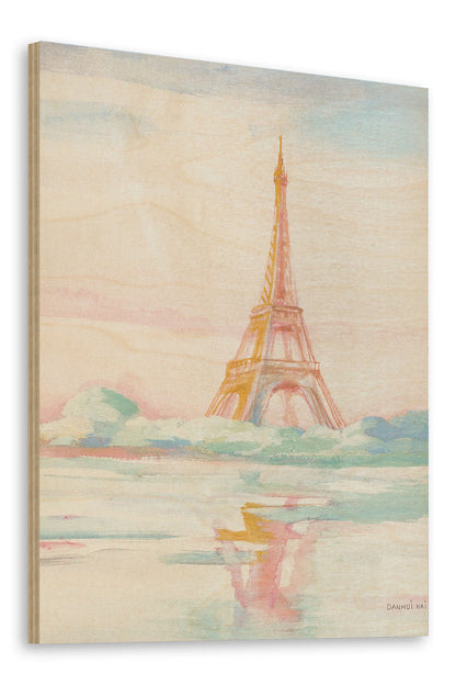 Pastel Paris V Crop Print - Oakavia