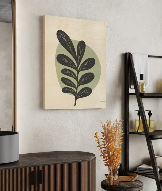 Mid Century Modern III Sage Print - Oakavia