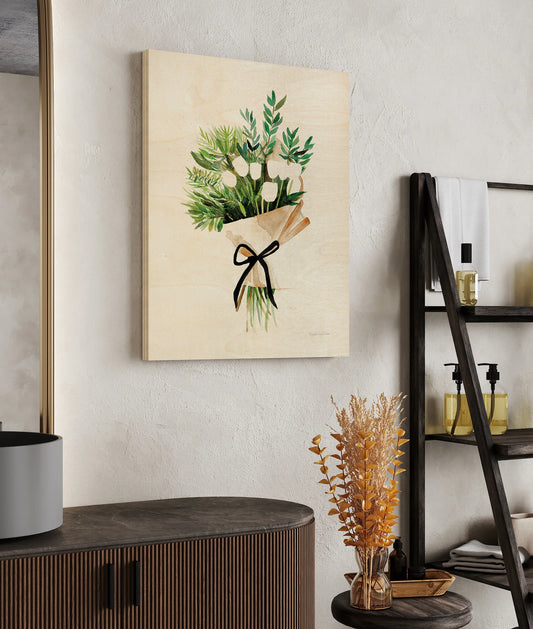 White Tulips Print - Oakavia