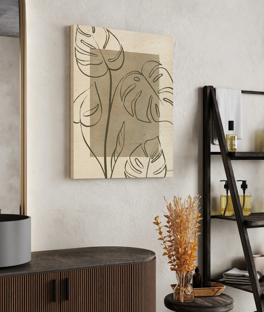 Color Block Balance I Olive Print - Oakavia