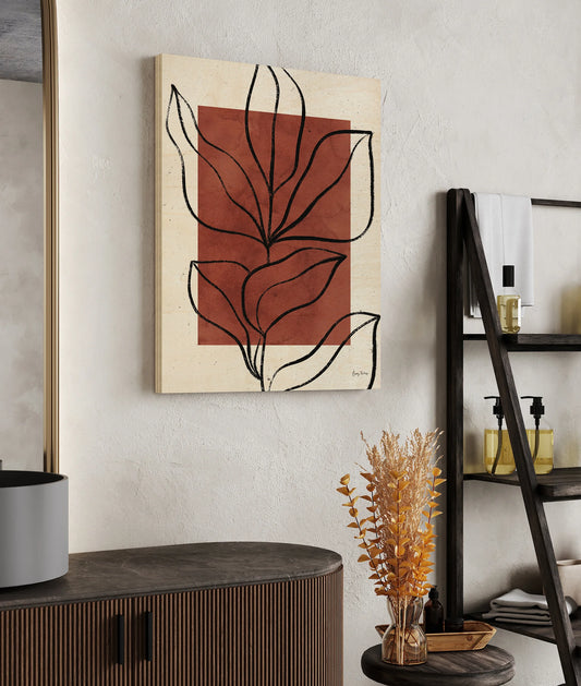 Color Block Balance II Hot Sauce Print - Oakavia
