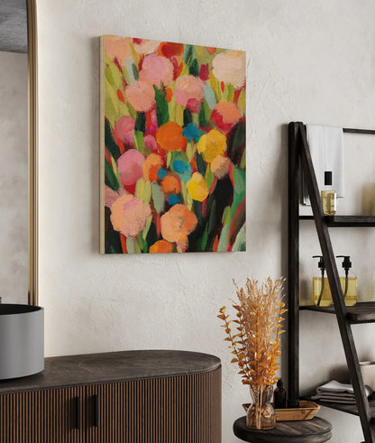 Vivid Flowerbed I Print - Oakavia