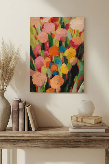 Vivid Flowerbed I Print - Oakavia