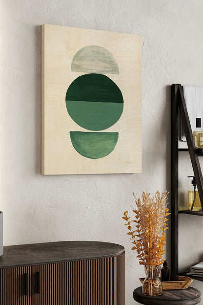 In Between I Green Print - Oakavia