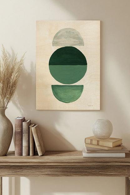 In Between I Green Print - Oakavia