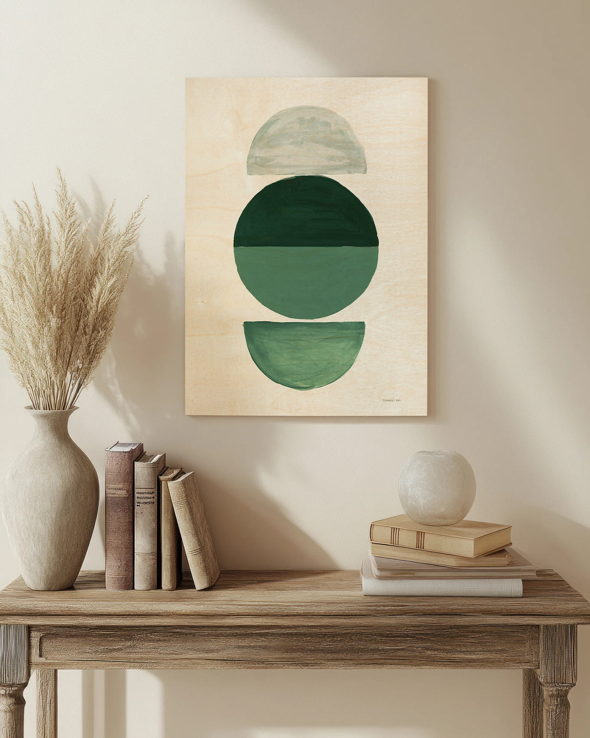 In Between I Green Print - Oakavia