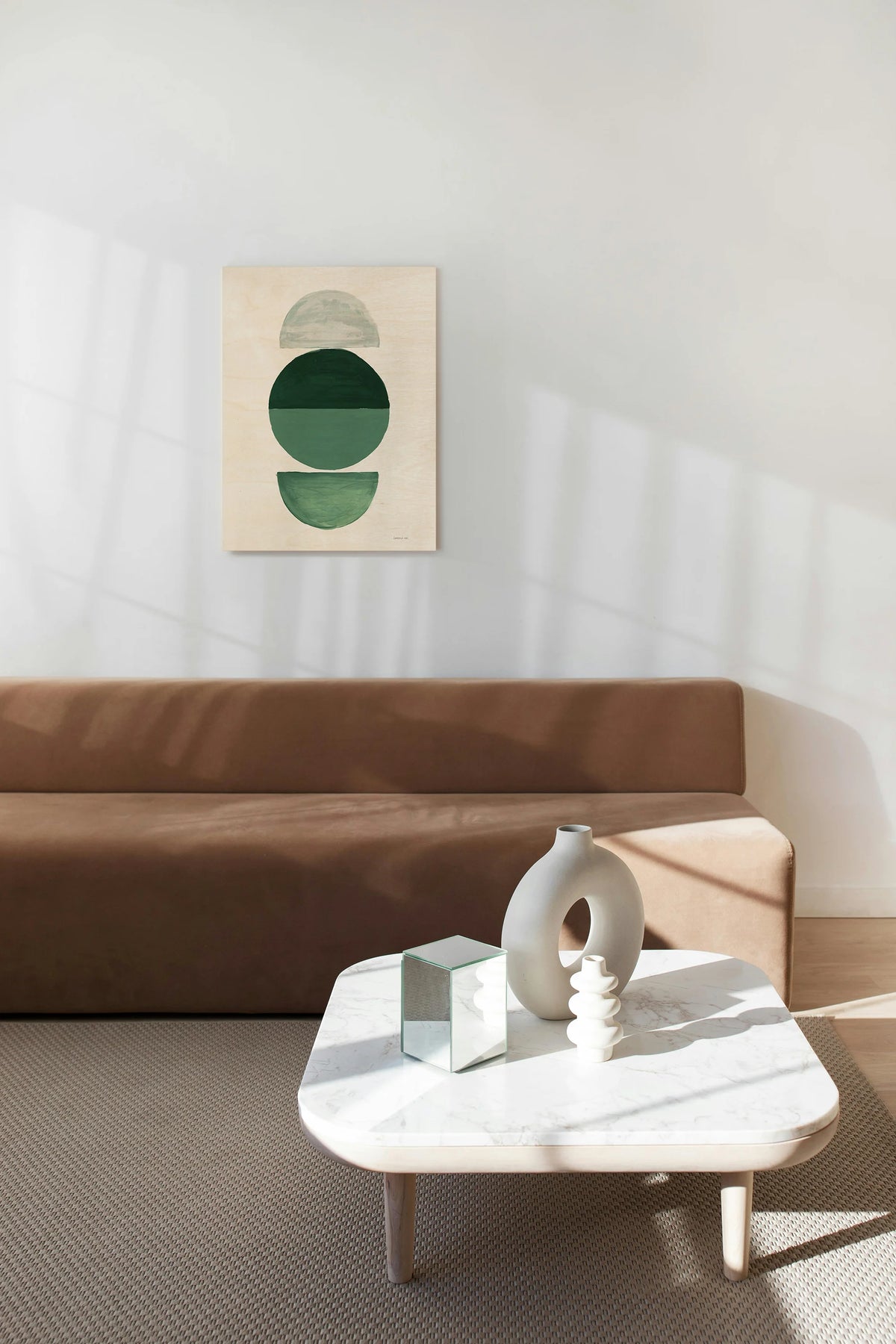 In Between I Green Print - Oakavia