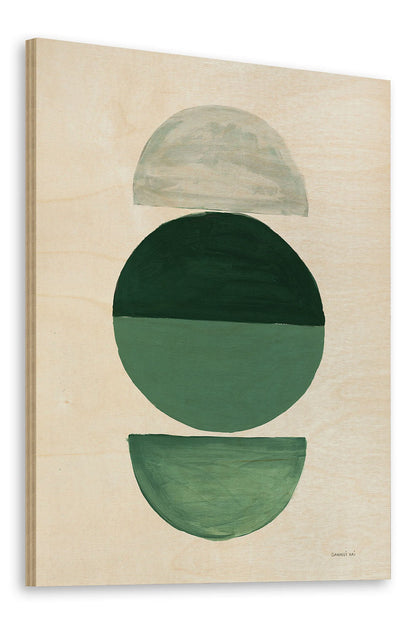 In Between I Green Print - Oakavia